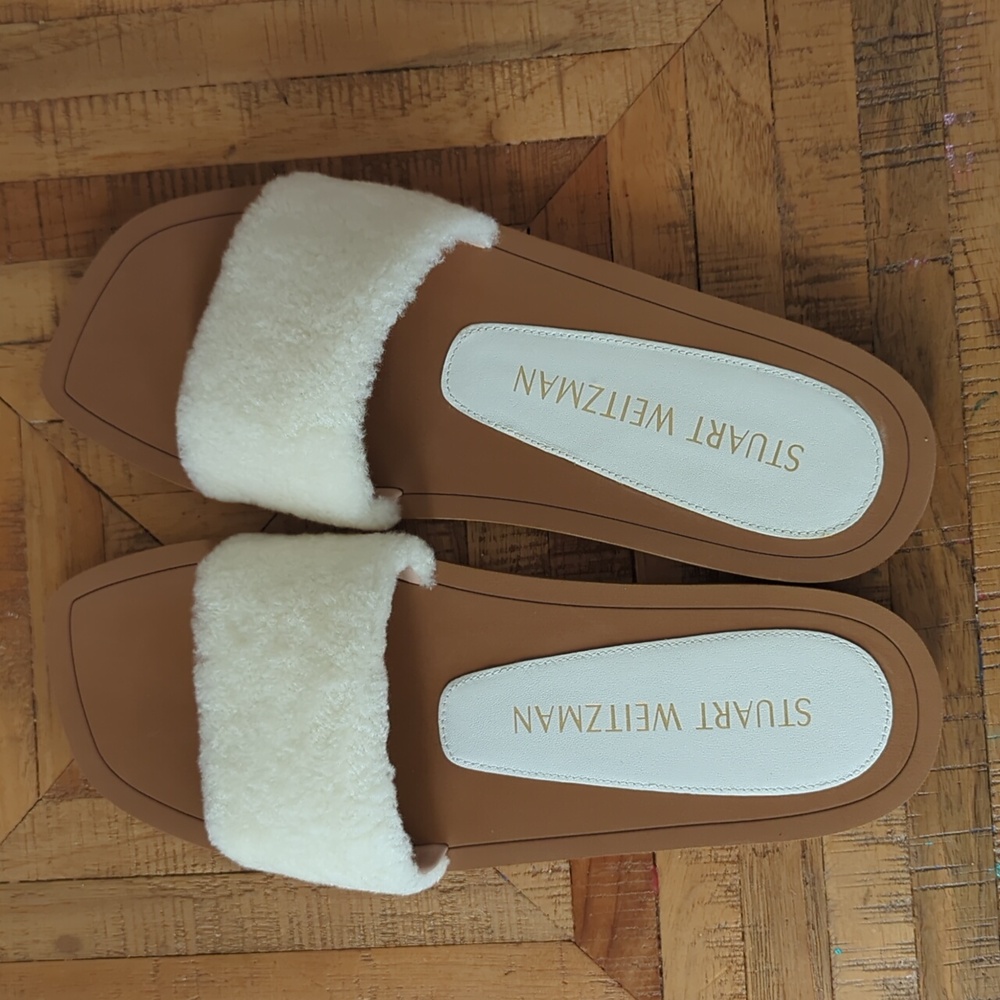 CAMMY Slide Sandal - Curly Shearling